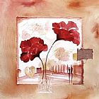 Alfred Gockel Canvas Paintings - Hearts & Flowers I
